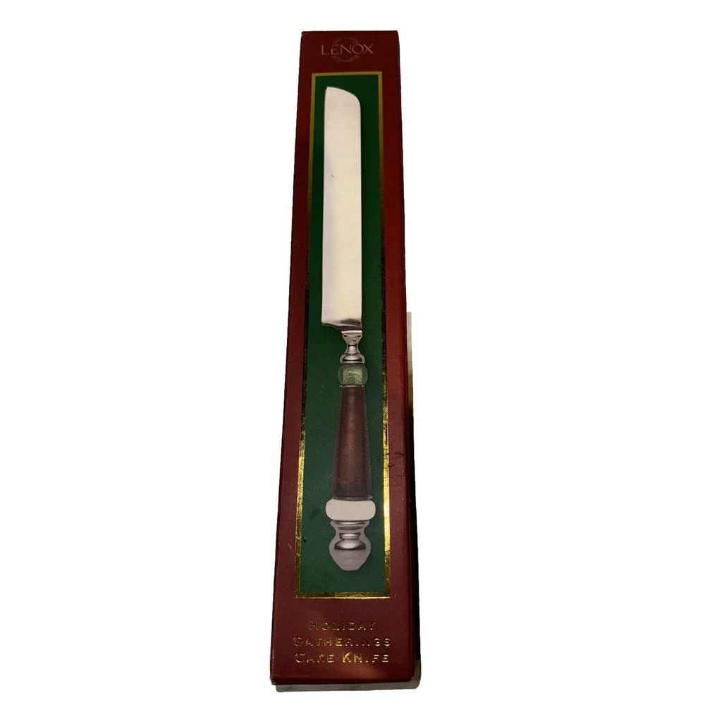 Lenox Holiday Gatherings Cake Knife Stainless New in‎ Box
